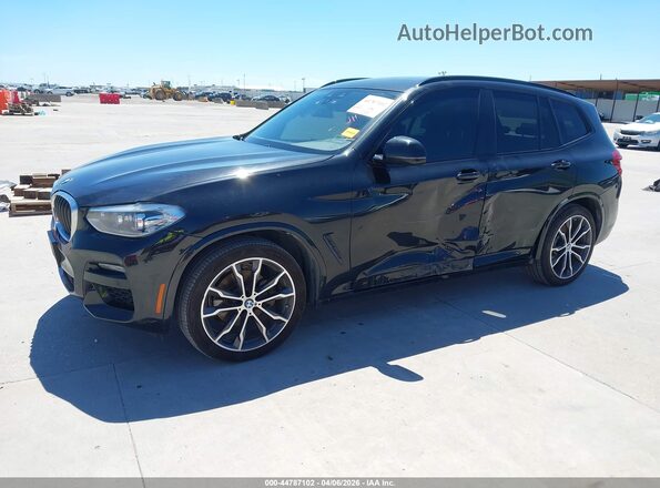5UXTY3C08L9B36994 2020 BMW X3 Черный Передняя левая четверть
