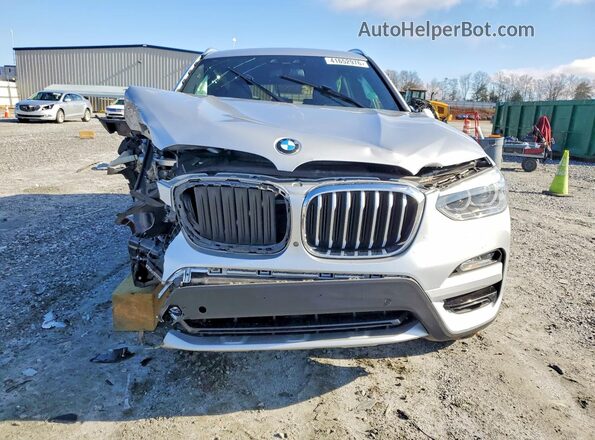 5UXTY3C08L9D32272 2020 BMW X3 Silver წინა ხედი