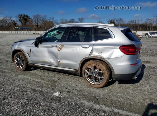 5UXTY3C08L9D32272 2020 BMW X3 Silver უკანა მარცხენა