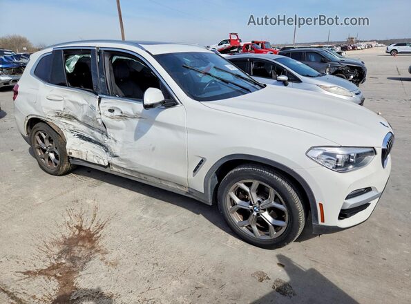 5UXTY3C08M9E39839 2021 BMW X3 White Delantero derecho