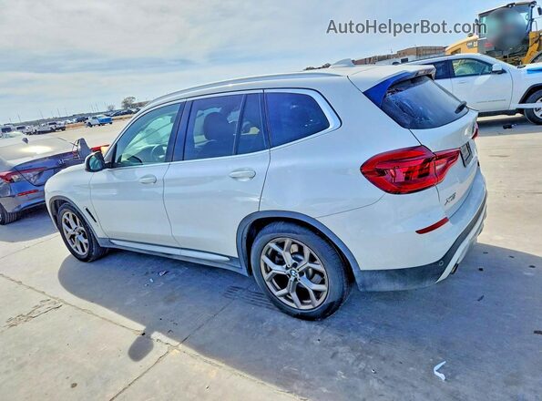 5UXTY3C08M9E39839 2021 BMW X3 White Trasero izquierdo