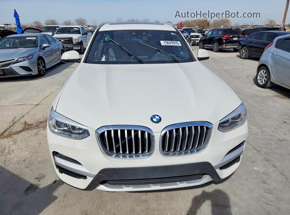 5UXTY3C08M9E39839 2021 BMW X3 White Vista frontal