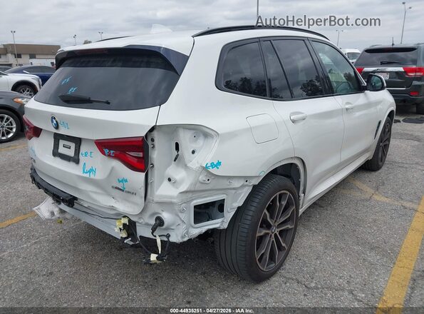 5UXTY3C0XM9H18984 2021 BMW X3 White Trasero derecho