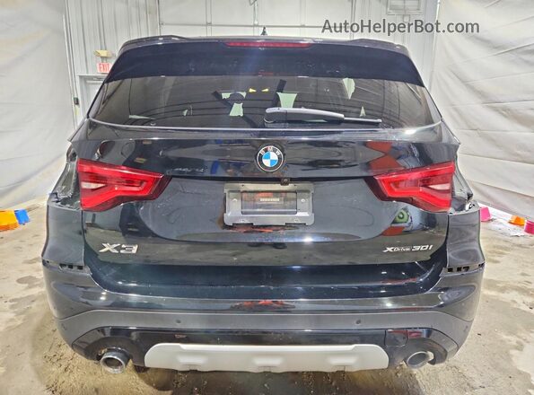 5UXTY5C00M9E82695 2021 BMW X3 Black უკანა ხედი