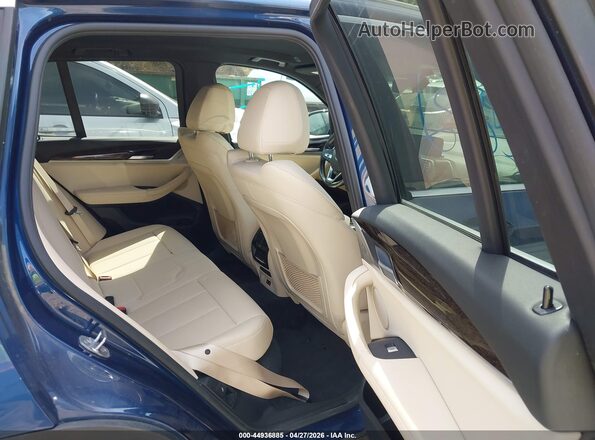 5UXTY5C05LLT33309 2020 BMW X3 Blue VIN կոդի պիտակի տեսք
