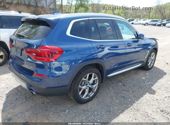 5UXTY5C05LLT33309 2020 BMW X3 Blue Հետևի աջ