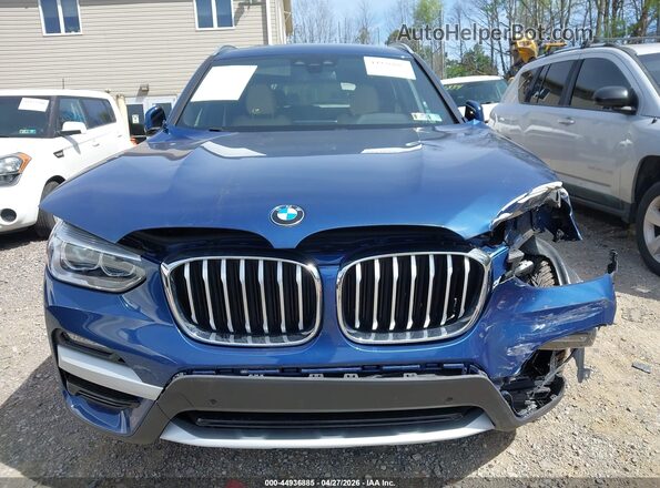 5UXTY5C05LLT33309 2020 BMW X3 Blue Սարքավորումների վահանակի տեսք
