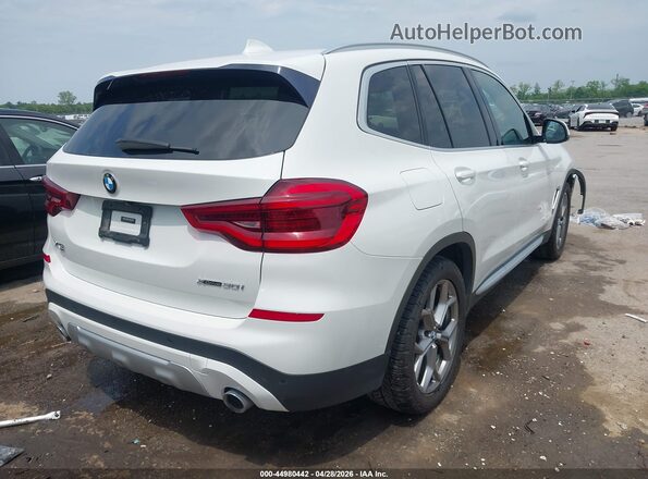 5UXTY5C06L9D42469 2020 BMW X3 Белый Задняя правая четверть