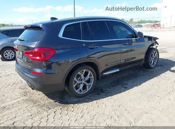 5UXTY5C07L9D50371 2020 BMW X3 Черный Задняя правая четверть