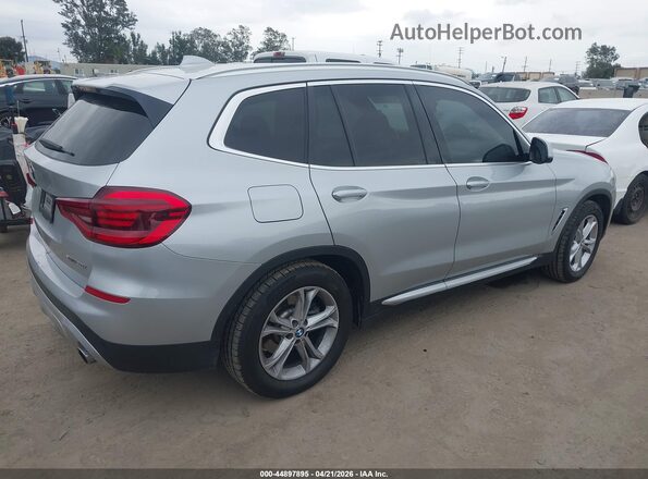 5UXTY5C07M9F07219 2021 BMW X3 Silver Задня права чверть