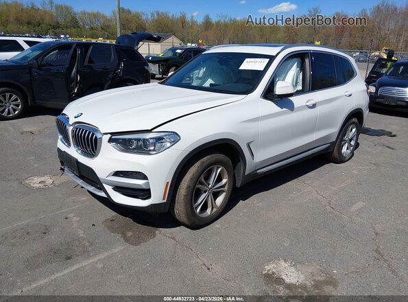 5UXTY5C09L9C60512 2020 BMW X3 White Передня ліва чверть