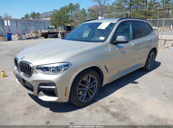 5UXTY9C06M9F98488 2021 BMW X3 Beige Առջևի ձախ երեք քառորդ տեսարան