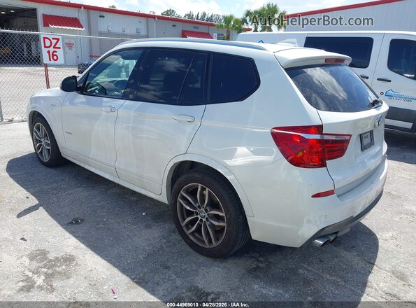 5UXWX7C34H0U44366 2017 BMW X3 White Tył lewy
