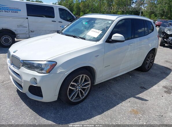 5UXWX7C34H0U44366 2017 BMW X3 White Przód lewy
