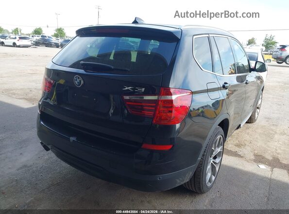 5UXWX9C55G0D64489 2016 BMW X3 Black Задня права чверть