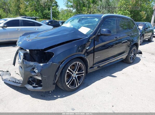 5UXWZ7C37H0V92571 2017 BMW X3 Черный Передняя левая четверть