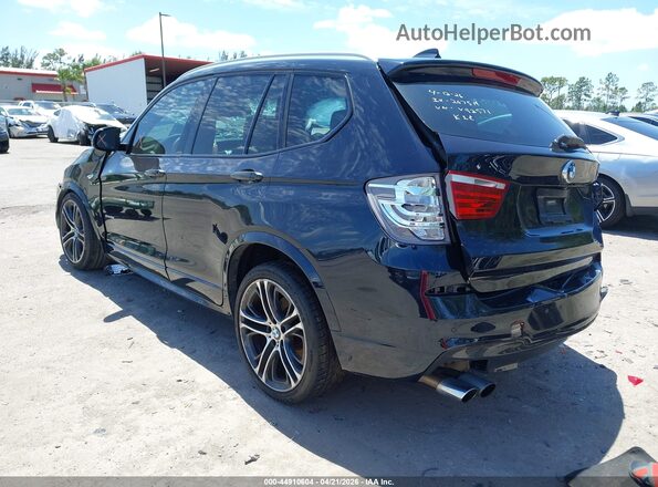 5UXWZ7C37H0V92571 2017 BMW X3 Черный Задняя левая четверть