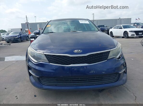 5XXGT4L39GG078627 2016 KIA OPTIMA Blue ხელსაწყოთა პანელის ხედი