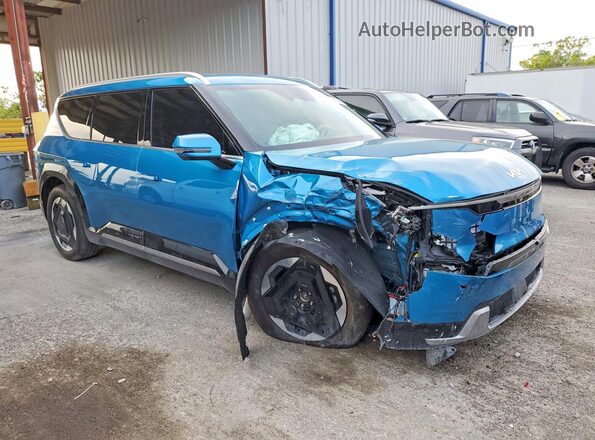 5XYADFS59SG001035 2025 KIA EV9 Blue Передня права чверть