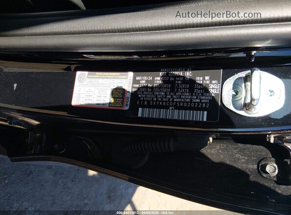 5XYK6CDF5RG202282 2024 KIA SPORTAGE Черный Вид подкапотного пространства