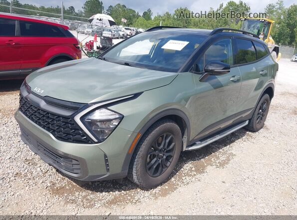 5XYK7CAF8PG081486 2023 KIA SPORTAGE Зеленый Передняя левая четверть