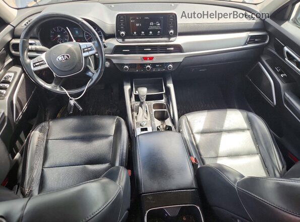 5XYP24HC2LG016584 2020 KIA TELLURIDE Silver Вид панелі приладів