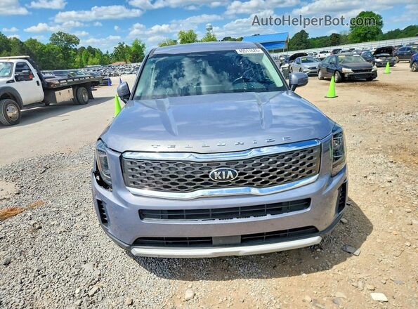 5XYP24HC2LG016584 2020 KIA TELLURIDE Silver Вид спереду