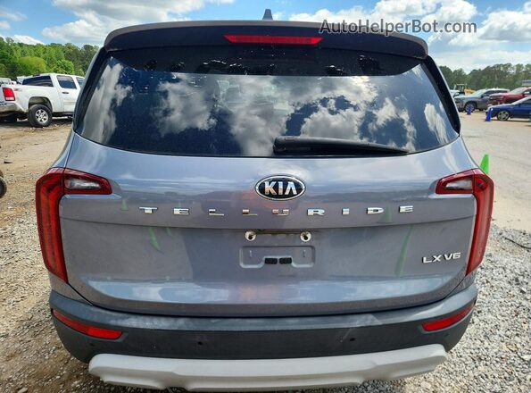 5XYP24HC2LG016584 2020 KIA TELLURIDE Silver Вид ззаду