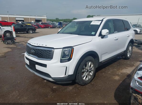 5XYP2DHC2MG147385 2021 KIA TELLURIDE White წინა მარცხენა ხედი სამი მეოთხედიდან