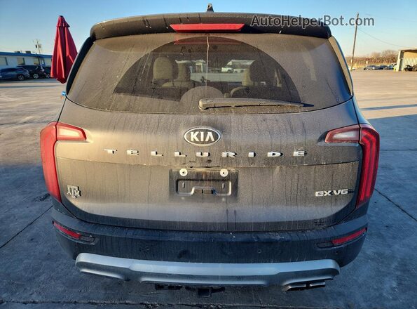 5XYP34HC2MG162675 2021 KIA TELLURIDE Black Widok z tyłu