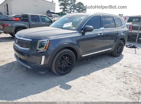 5XYP3DHC8LG002847 2020 KIA TELLURIDE Gray წინა მარცხენა ხედი სამი მეოთხედიდან