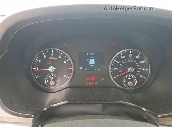 5XYP3DHC9NG297931 2022 KIA TELLURIDE White Vista del cuadro de instrumentos