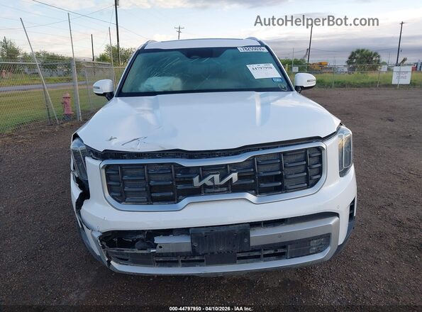 5XYP54GCXRG429676 2024 KIA TELLURIDE White Vista del cuadro de instrumentos