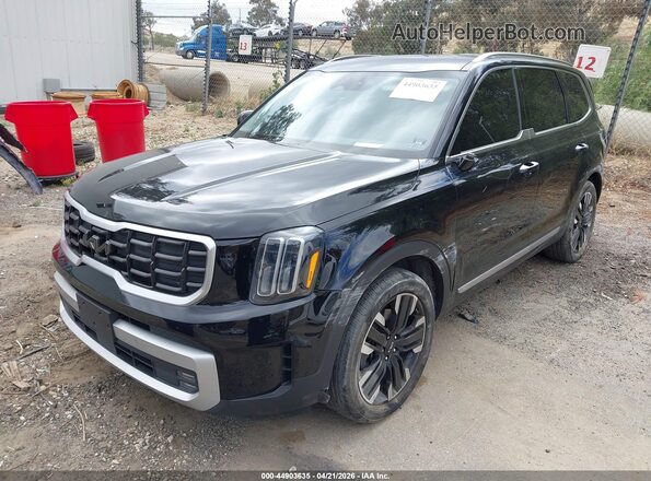 5XYP5DGC7RG470573 2024 KIA TELLURIDE Black Առջևի ձախ երեք քառորդ տեսարան