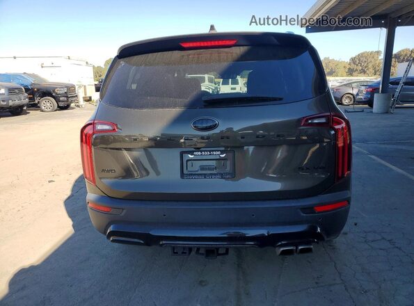 5XYP5DHC5MG132029 2021 KIA TELLURIDE Brown Հետևի տեսք