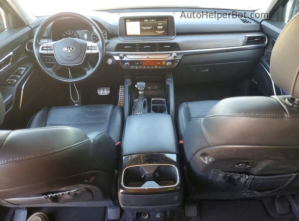 5XYP5DHC5MG132029 2021 KIA TELLURIDE Brown Առջևի վահանակի տեսք