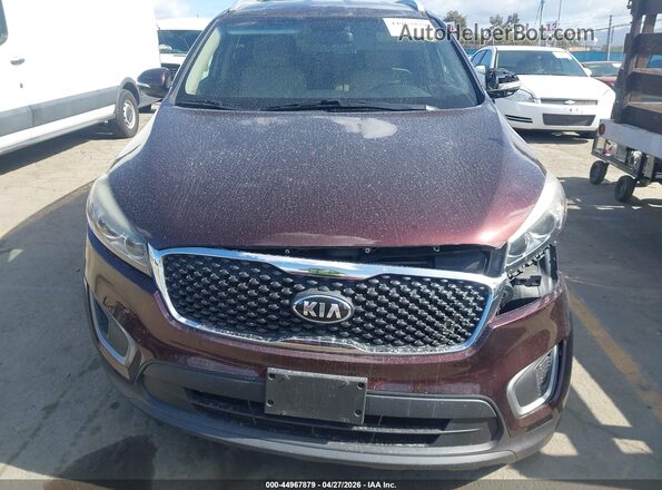 5XYPG4A39GG070336 2016 KIA SORENTO Maroon Instrument cluster view
