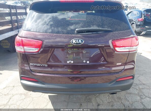 5XYPG4A39GG070336 2016 KIA SORENTO Maroon 