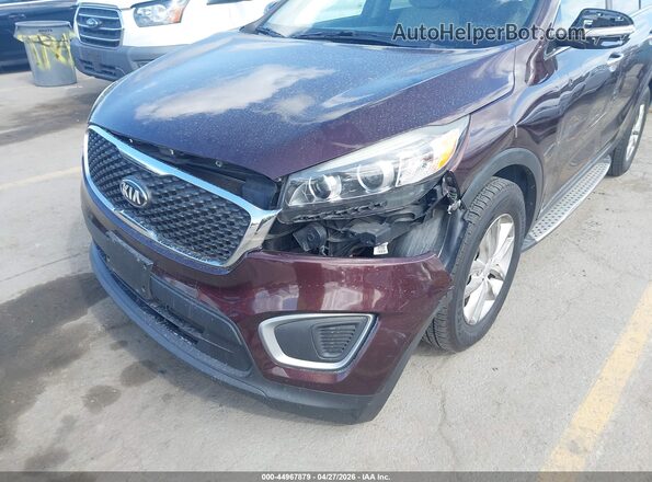 5XYPG4A39GG070336 2016 KIA SORENTO Maroon Front view