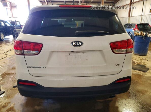 5XYPG4A55JG405486 2018 KIA SORENTO White უკანა ხედი