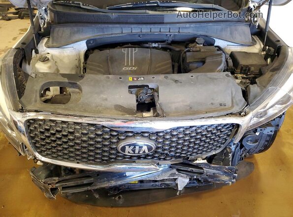 5XYPG4A55JG405486 2018 KIA SORENTO White ძრავის განყოფილების ხედი
