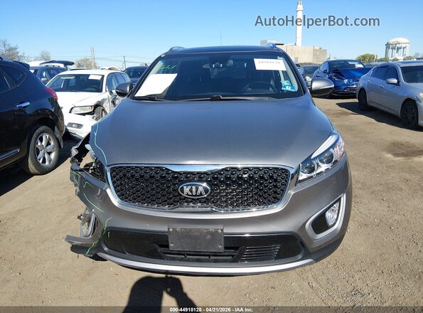 5XYPH4A53JG406357 2018 KIA SORENTO Gray Widok zestawu wskaźników