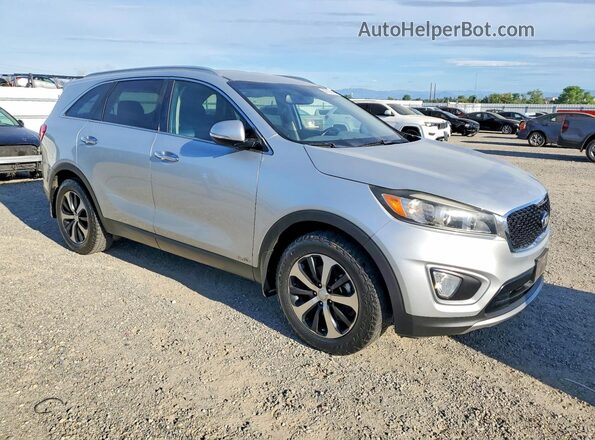 5XYPHDA11GG030800 2016 KIA SORENTO Серебряный Передняя правая четверть