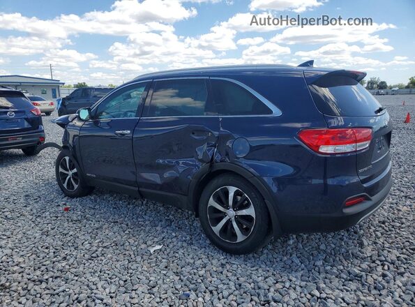 5XYPHDA50JG391073 2018 KIA SORENTO Blue Trasero izquierdo