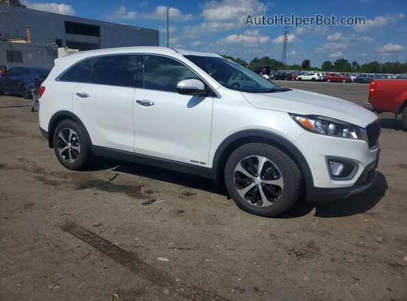 5XYPHDA58JG355289 2018 KIA SORENTO White Delantero derecho