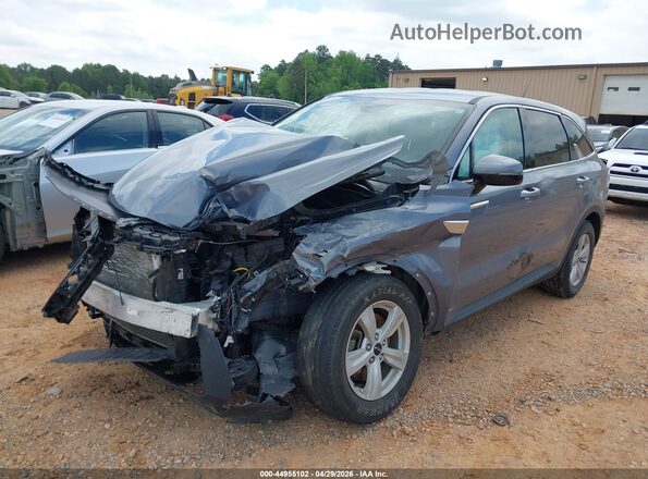 5XYRG4LC2NG078412 2022 KIA SORENTO Gray Առջևի ձախ երեք քառորդ տեսարան