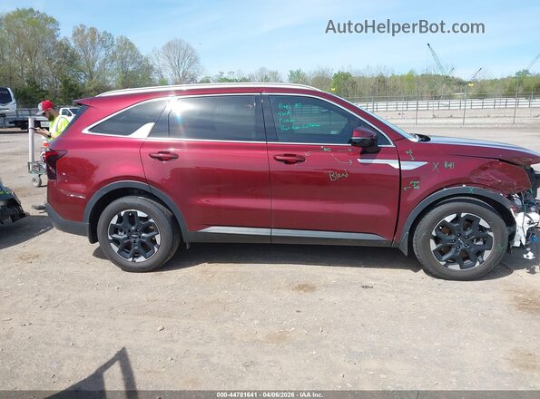 5XYRL4JC0RG293131 2024 KIA SORENTO Burgundy Панорамний вид салону 360°