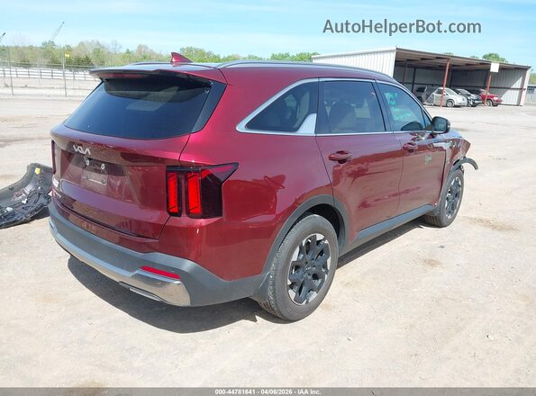 5XYRL4JC0RG293131 2024 KIA SORENTO Burgundy Задня права чверть