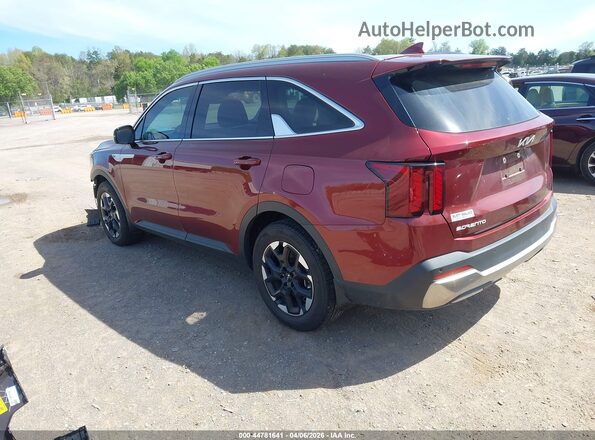 5XYRL4JC0RG293131 2024 KIA SORENTO Burgundy Задня ліва чверть