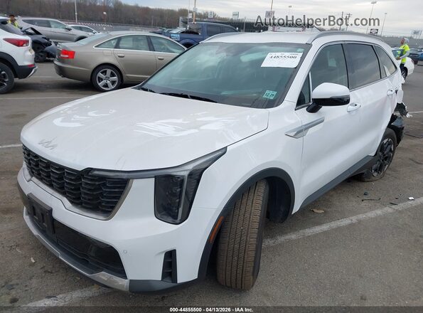 5XYRL4JC7RG294244 2024 KIA SORENTO White Առջևի ձախ երեք քառորդ տեսարան